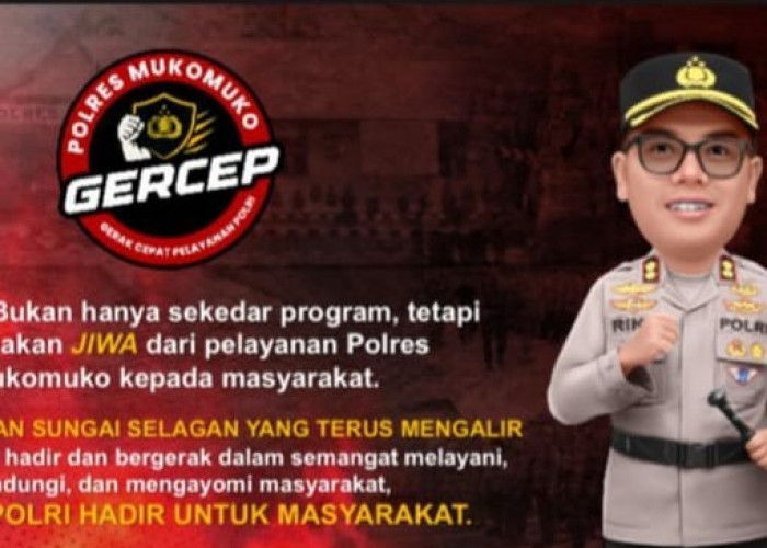 Luncurkan Program Gercep, Kapolres Riky Crisma Tancap 4 Komitmen Polres Mukomuko