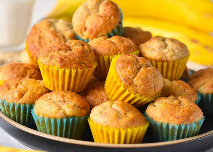 Resep Banana Muffin, Mudah dibuat dan Hasilnya Mengembang Sempurna 