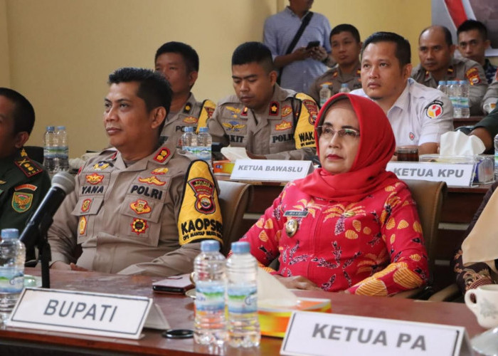 Polres Mukomuko Gelar Rakor Lintas Sektoral Terkait Kesiapan Pengamanan Pilkada Serentak 2024