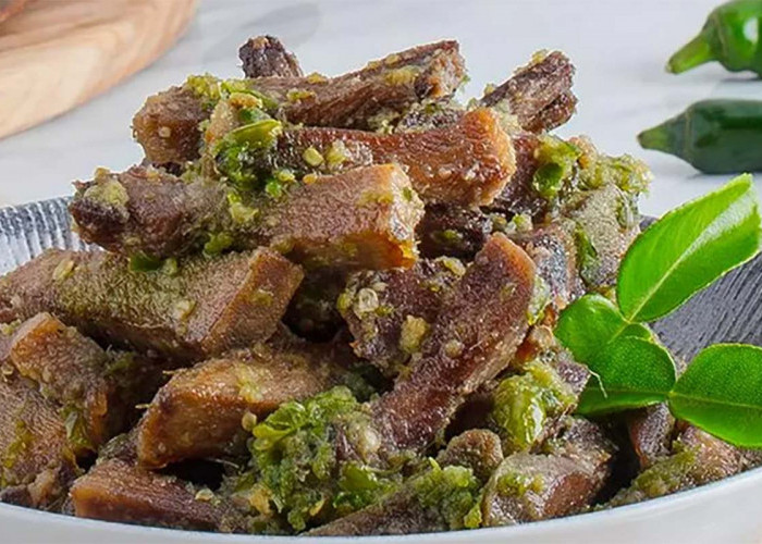 Dijamin Nagih, Ini Resep Lidah Sapi Cabe Ijo yang Mantap