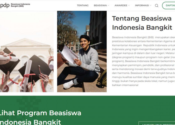 Buka Beasiswa, Inilah Persyaratan Beasiswa Indonesia Bangkit dari Kemenag Untuk Jenjang S1 Hingga S3