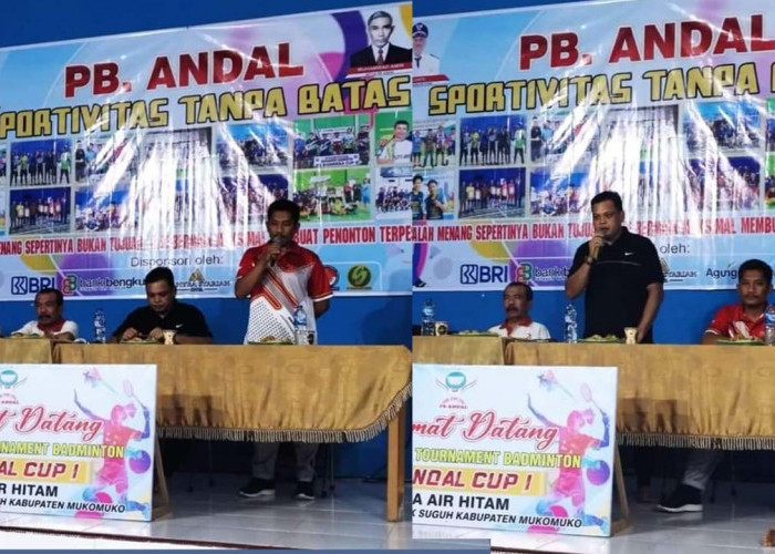 Sebanyak 70 Tim Ganda Putra Adu Kebolehan di Pertandingan Badminton Desa Air Hitam