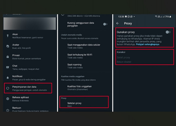 Cara Setting Alamat Proxy yang Resmi di WhatsApp