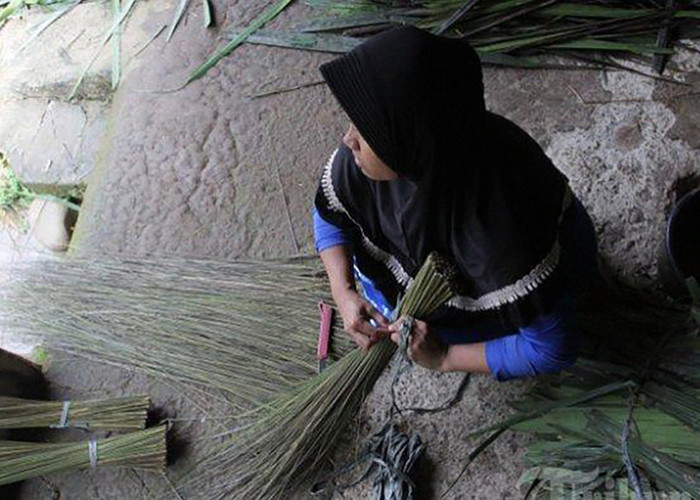 Lidi Sawit Dimanfaatkan oleh Warga Riau untuk Meningkatkan Ekonomi