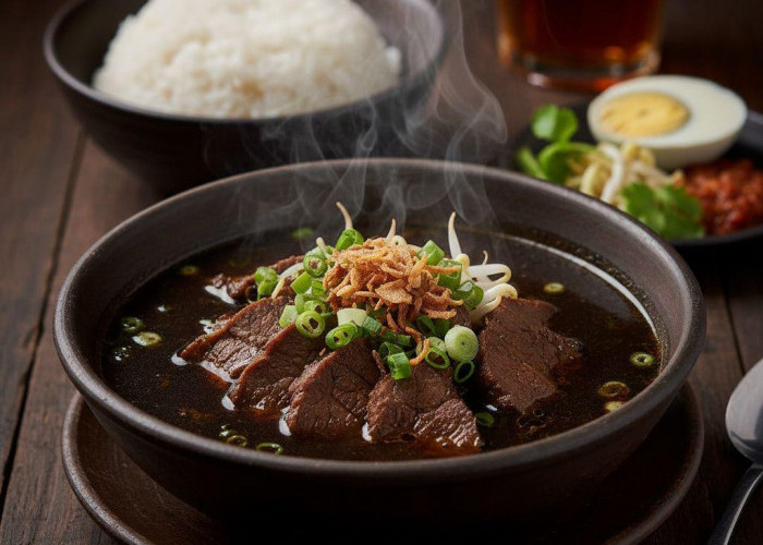 Resep Rawon Khas Jawa Timur: Kuah Khas dengan Rasa Kacang Keluak yang Mendalam