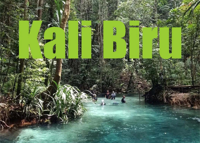 Sungai Paling Jernih di Indonesia, Bak Kristal Bernama Kali Biru Yang Dijaga Buaya Putih