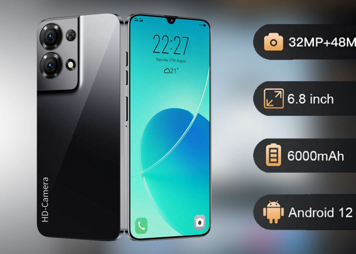 Ponsel Murah Seharga Rp 1 Juta Mirip Oppo Reno 8 RAM 16GB serta Kamera depan beresolusi 48MP