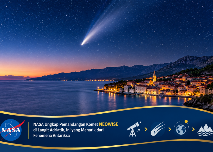 NASA Ungkap Pemandangan Komet NEOWISE di Langit Adriatik, Ini yang Menarik dari Fenomena Antariksa