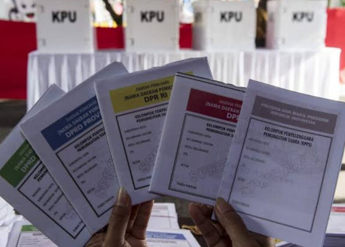 Pemilih akan Coblos 5 Lembar Surat Suara, Miliki Warna Berbeda dan Ini Penjelasannya