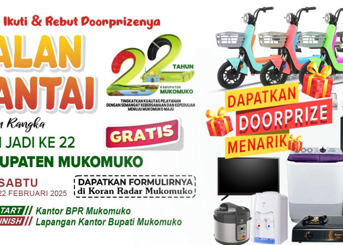 Dorprize Jalan Santai Ratusan, Ada Sepeda Listrik, Kulkas, Mesin Cuci DLL 