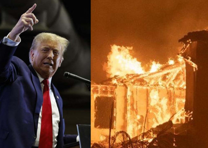 Kebakaran di Los Angeles AS Dikaitkan Dengan Ucapan Trump Ingin Bakar Timur Tengah