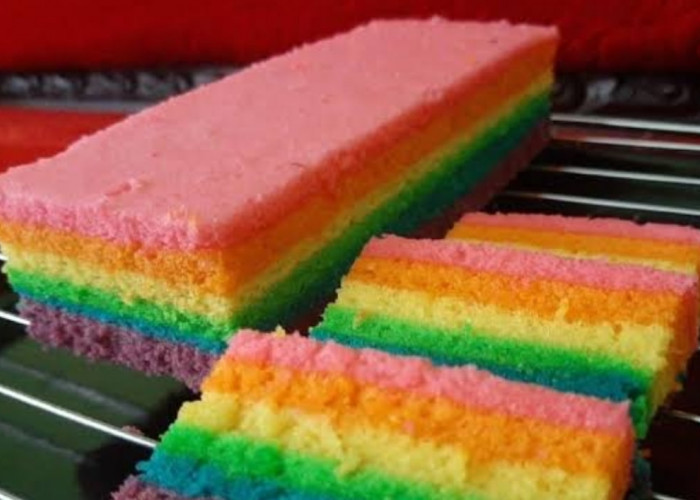 Cobain Resep Rainbow Cake, Selain Cantik Rasanya Pun Menggugah Selera