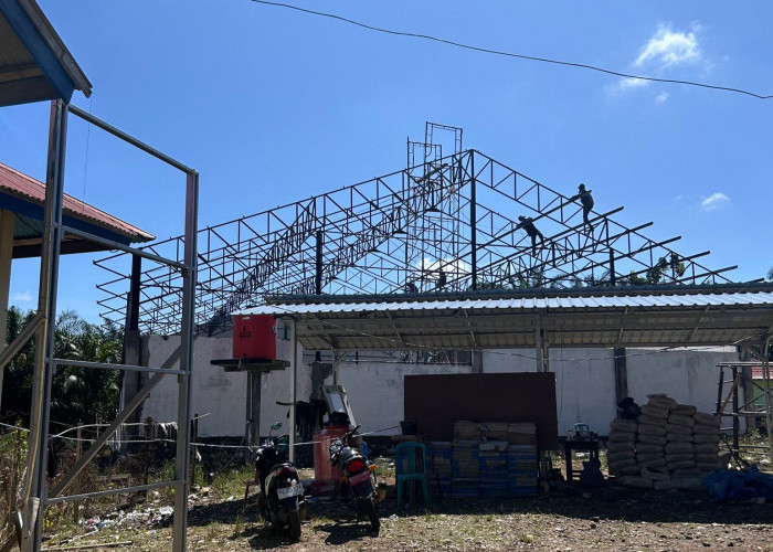 Pembangunan Gerai KDMP Talang Sepakat Masih Terus Dikebut