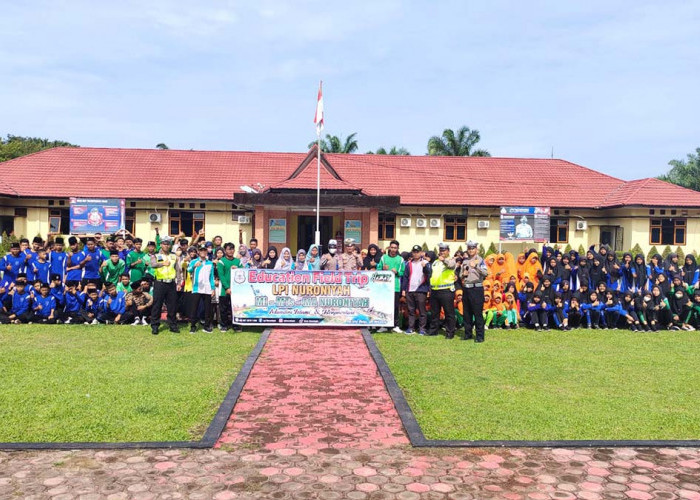 Ratusan Pelajar di Mukomuko Studi Lapangan Pengenalan Budaya Tertib Lalu Lintas