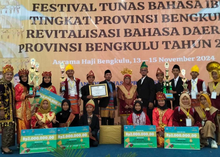 Mukomuko Tampil Terbaik di Festival Tunas Bahasa Ibu Tingkat Provinsi Bengkulu 2024  