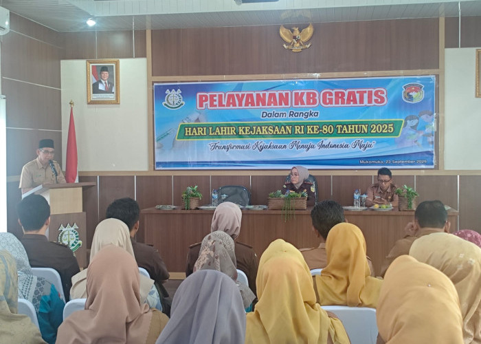 Kejari Mukomuko Gelar Pelayanan KB Gratis Bersama Dinas PPKBP3A