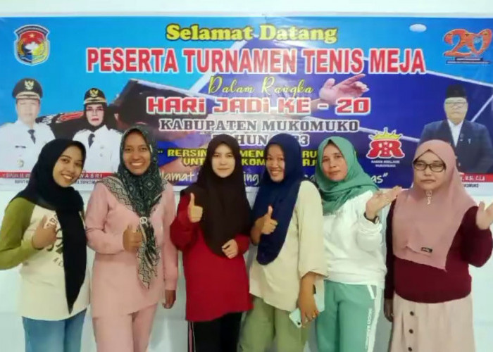 Petenis Meja Putri Asal Lubuk Pinang Catat Sejarah di Piala Kabupaten Mukomuko