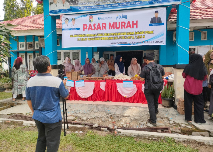 Disperindagkop-UKM Mukomuko Gelas Pasar Murah, Guna Pengendalian Garga Pangan