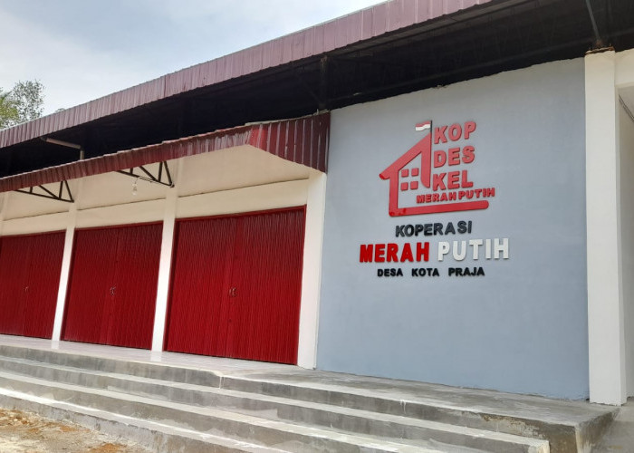 Gerai Koperasi Desa Merah Putih di Air Manjuto Rampung Dibangun