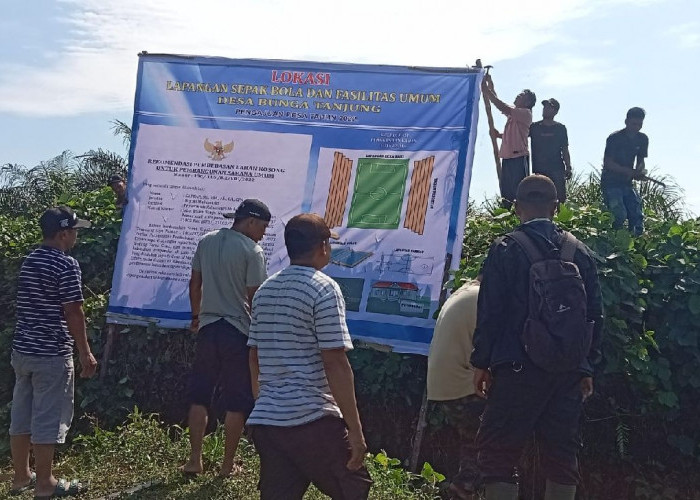 Warga Bunga Tanjung Gelar Aksi Perjuangkan Lahan Fasum dari Perusahaan Sawit PT Agromuko
