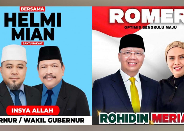 Selisih Kemenangan Helmi-Mian dan Rohidin-Merriani di Mukomuko Lebih Besar Dari Bengkulu Utara