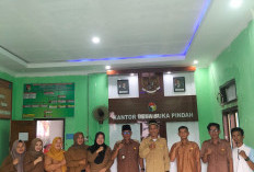Silaturahmi ke Suka Pindah, Camat Lubuk Pinang Motivasi Aparatur Desa