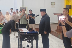 Mutasi, Bupati Mukomuko Lantik 104 Orang Pejabat Termasuk Ajudannya