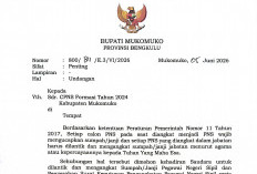 Pemkab Mukomuko Undang CPNS Untuk Pelantikan Menjadi PNS Penuh 