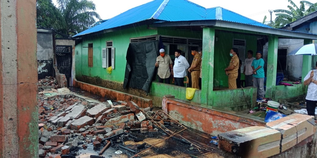 Rumah Korban Kebakaran Dibangun Bertahap