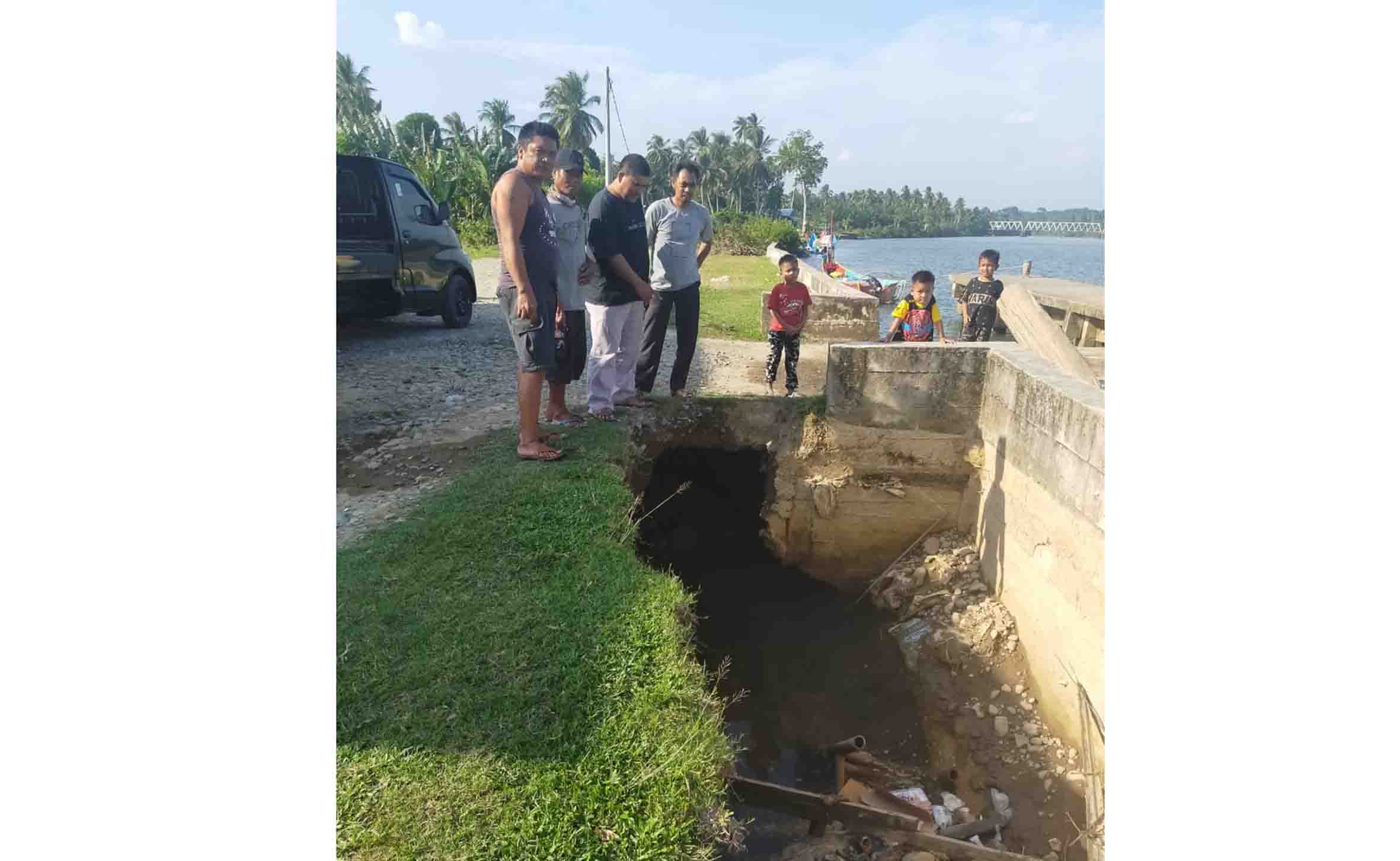 Pelapis Tebing TPI Pulau Makmur Tergerus