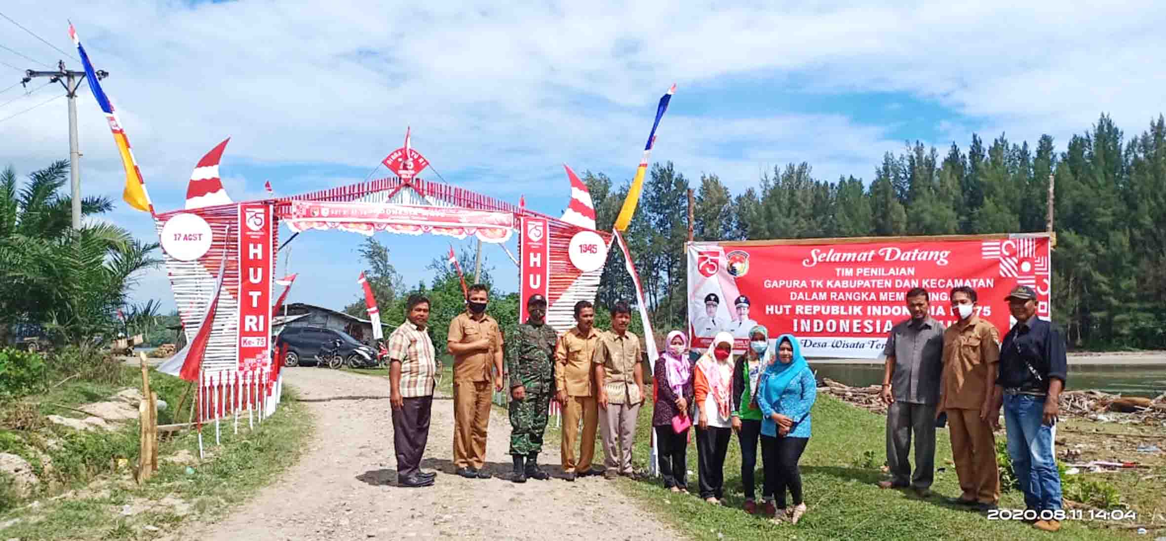 Teramang Jaya Juara Lomba Gapura Tingkat Kecamatan
