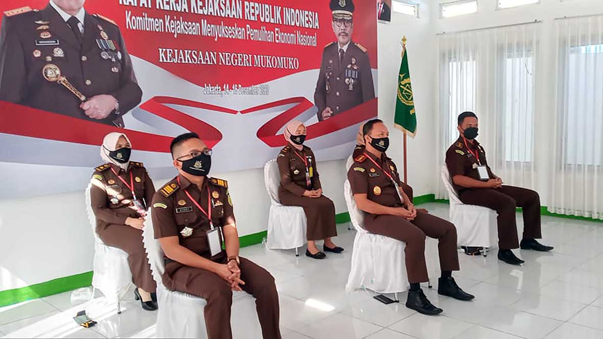 Hari Ini, Kejari Mukomuko Ikuti Rakernas Kejaksaan RI