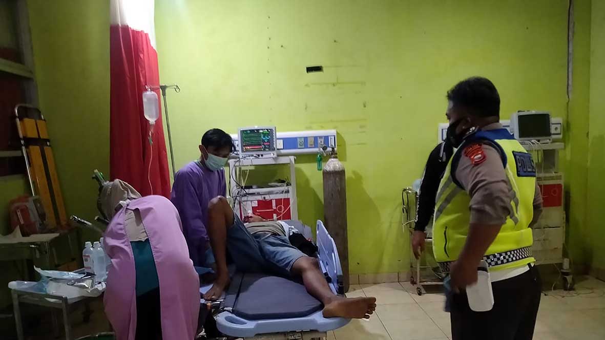 Kerja Malam, Buruh Bongkar Muat Sawit Ketabrak Motor 