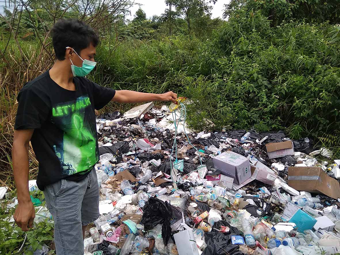 Diduga Sampah Medis Ditemukan di Tempat Sampah RSUD