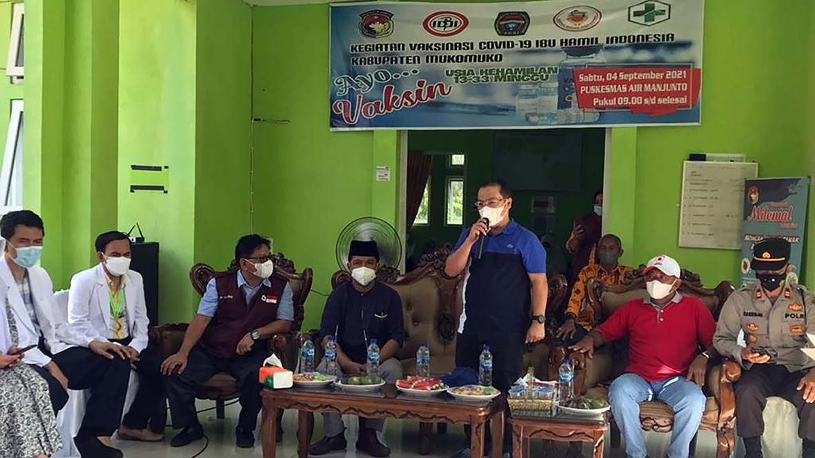 Vaksinasi Bumil di Mukomuko, Sekaligus Pemeriksaan Kehamilan Gratis