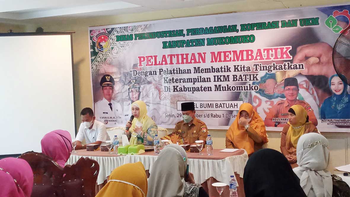 Asah Keterampilan, IKM Mukomuko Diberi Pelatihan Membatik