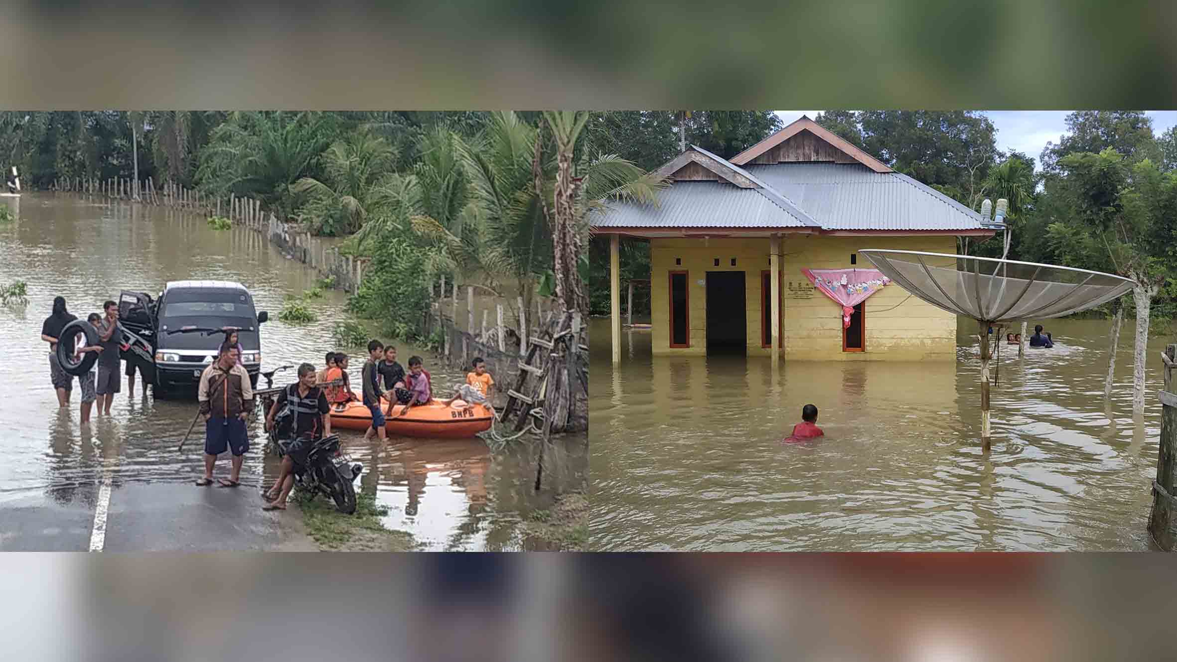 Air Mulai Surut, BPBD Mukomuko: Korban Banjir Terdata 222 KK 