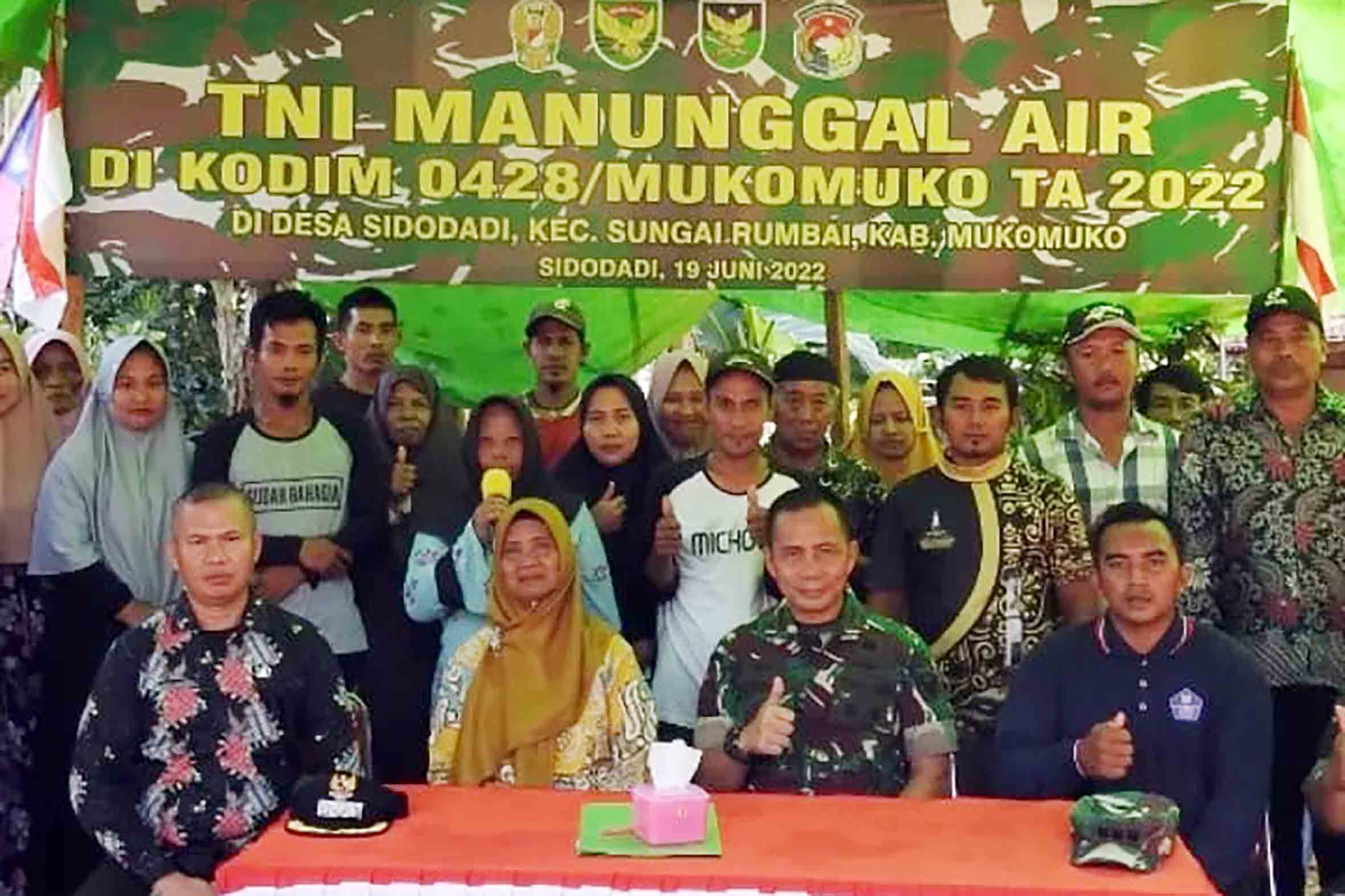 Vicon Bersama KASAD, Kodim 0428/MM Laporkan Progres Giat TNI Manunggal Air
